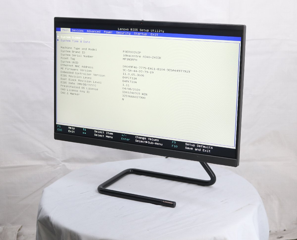 lenovo F0ER003VJP ideacentre A340-24ICK Core i5 9400T 1.80GHz 8GB 1000GB■一部保証品拍卖
