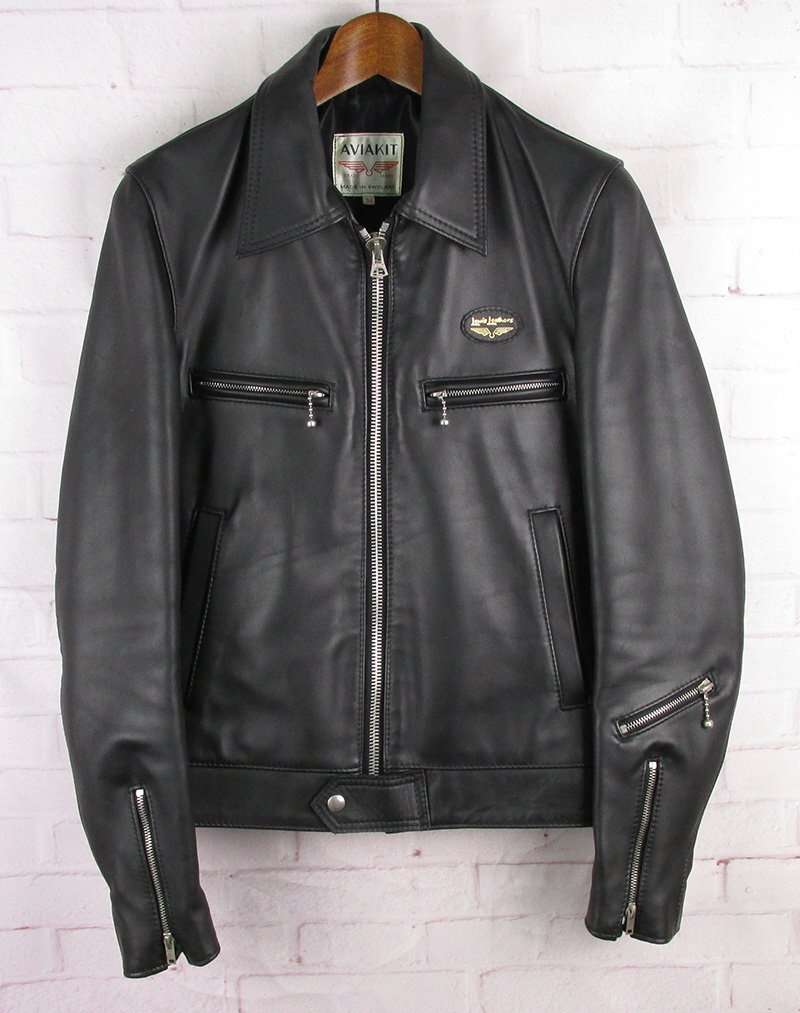 FJ28178 Lewis Leathers ルイスレザー ドミネーター ライダースジャケット ブラック 34 美品拍卖