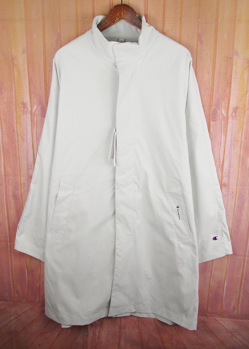 AJ28044 Champion チャンピオン C3-W614 ブラックエディション ロングコート ライトグレー L 未使用拍卖