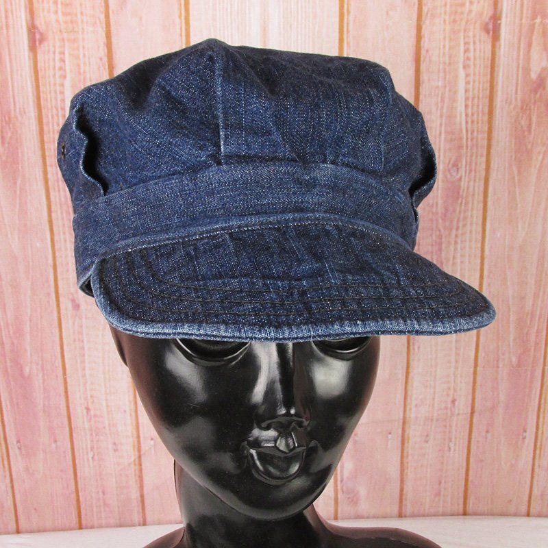 YO18534 WAREHOUSE ウエアハウス ダックディガー デニム ワーク キャップ 帽子 インディゴ M拍卖