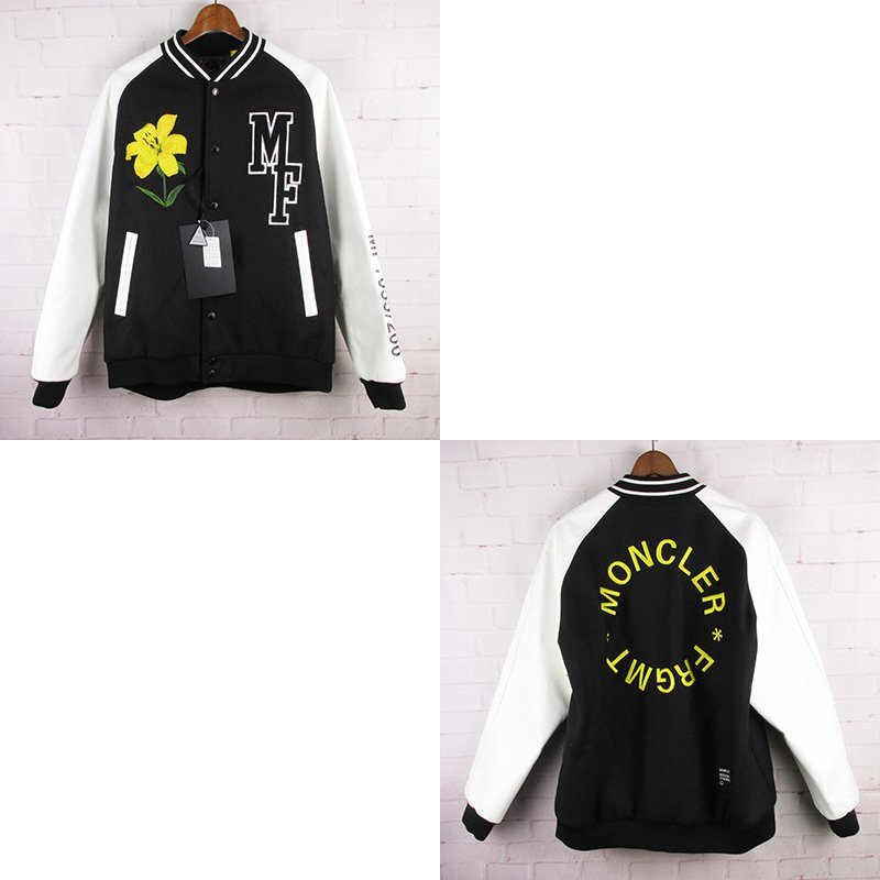 WJ28009 MONCLER モンクレール GENIUS FRGMT ジーニアス フラグメント CELSIA BOMBER ダウン スタジャン ブラック×ホワイト 1 未使用拍卖