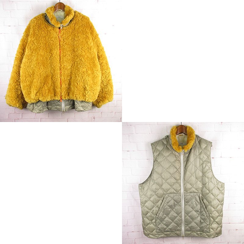 WJ28040 DIGAWEL×F/CE ディガウェル×エフシーイー Fleece Cold Climate Jacket フリースジャケット イエロー系 2 美品拍卖