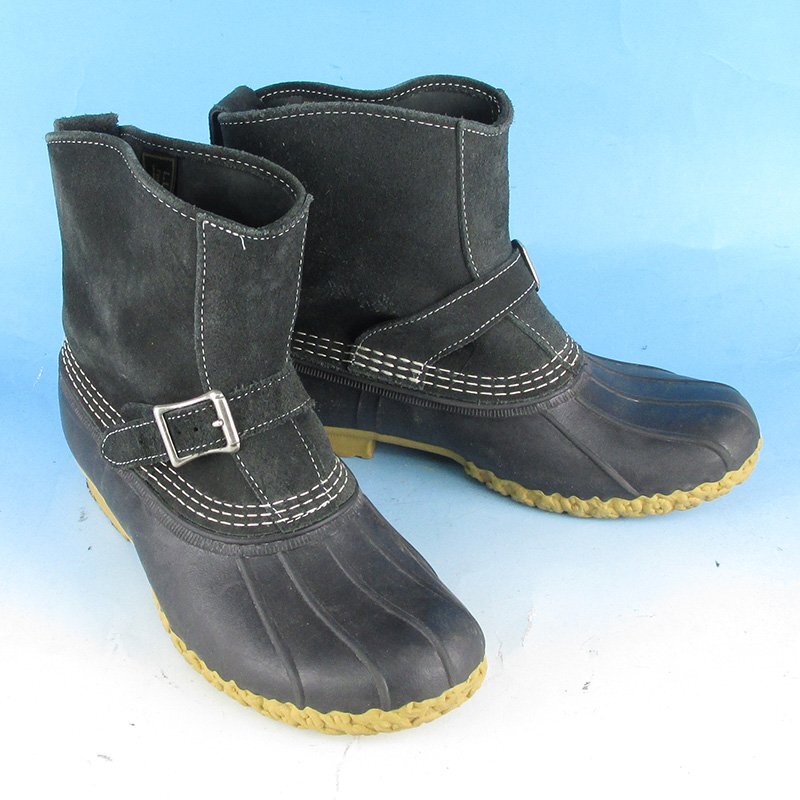 FF17058 L.L.Bean エルエルビーン 300226 ラウンジャーブーツ BEAMS別注 USA製 8M ブラック系拍卖