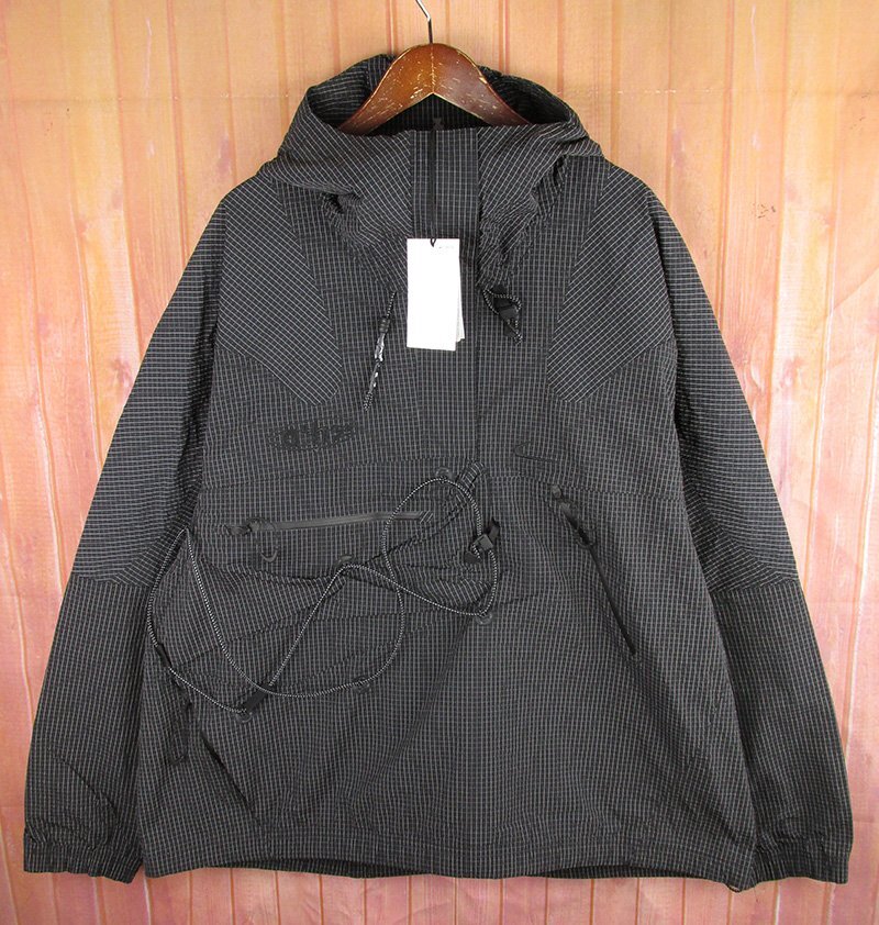 AJ28041 NIKE×Off-White ナイキ×オフホワイト メンズ アノラック ブラック パーカー DV4451-010 ブラック XL 未使用拍卖