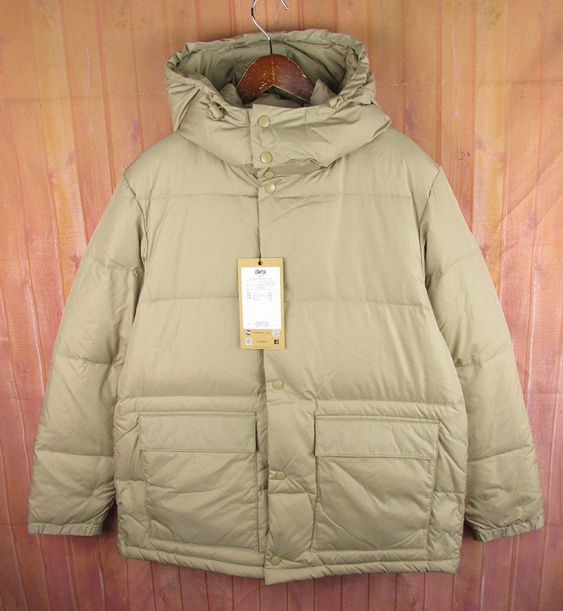 FJ28088 ZANTER×UNITED ARROWS ザンター×ユナイテッドアローズ ダウンジャケット ベージュ L 未使用拍卖