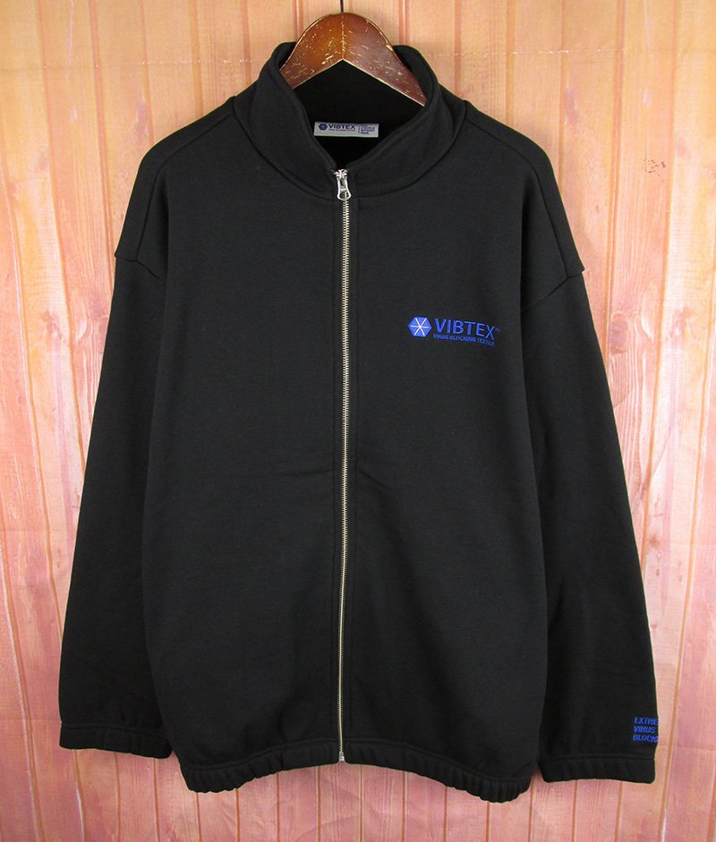 AJ9311 VIBTEX×URBAN RESEARCH ビブテックス×アーバンリサーチ SWEAT BLOUSON スウェット ブルゾン URA4-17H001 ブラック L 未使用拍卖