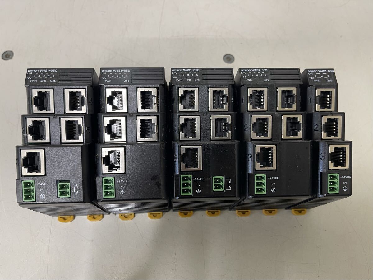 D175 ★産業用 スイッチグハブ(OMRON) W4S1-05C W4S1-05B W4S1-05D W4S1-03B 5点セット拍卖