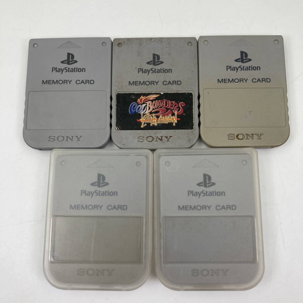 【動作未確認】PS1 プレイステーション PlayStation プレステ メモリーカード 5個 まとめ売り拍卖