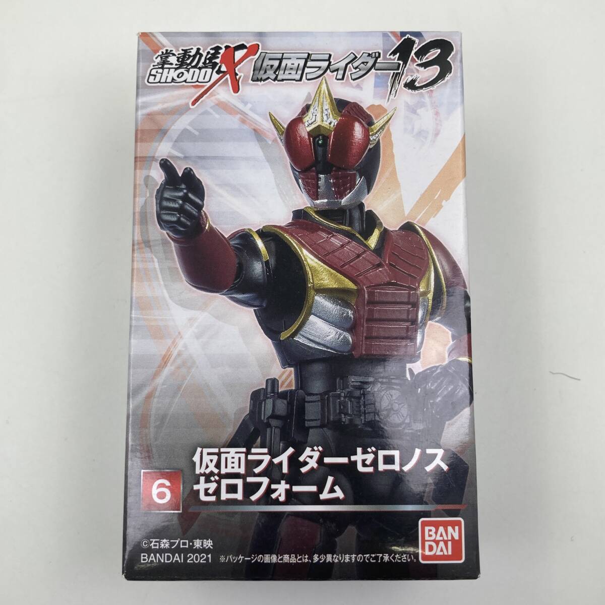 【新品未開封】掌動 SHODO-X 仮面ライダー13 「⑥仮面ライダーゼロノス ゼロフォーム」拍卖