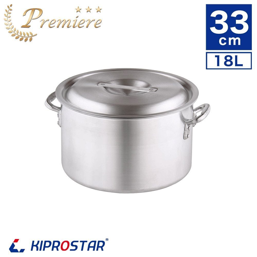 【新品】KIPROSTAR 業務用 アルミ半寸胴鍋 プレミア 33cm 両手鍋 寸胴鍋 アルミ鍋 業務用鍋拍卖