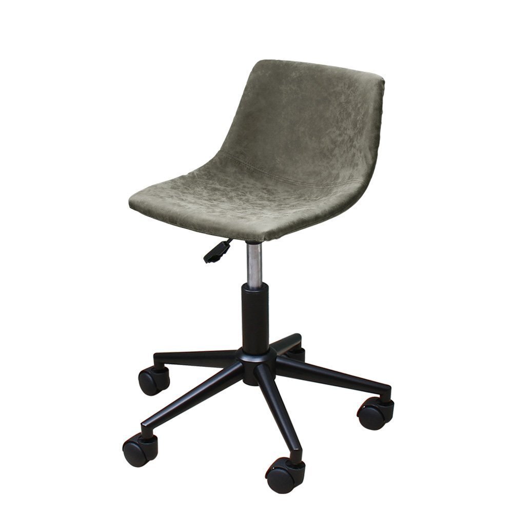 【新品】 デスクチェア キャスター付 黒脚タイプ WY-864QC-BK アンティークオリーブ 家具 椅子 回転 昇降式 チェア拍卖