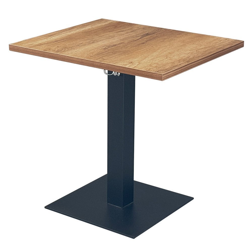 【新品/送料D】業務用 レストランテーブル 600×700 ヴィンテージナチュラル 角ベース脚 机 ダイニング 店舗用 カフェ拍卖