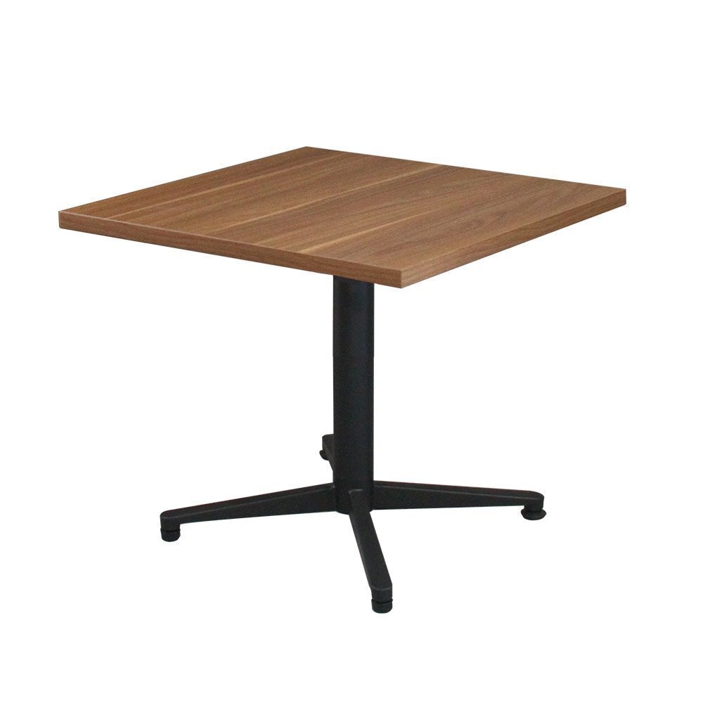 【新品/送料D】業務用 レストランテーブル ローテーブル 600×600×H550 ミディアムウォルナット 高さ55cm 低め 机 店舗用 カフェ拍卖