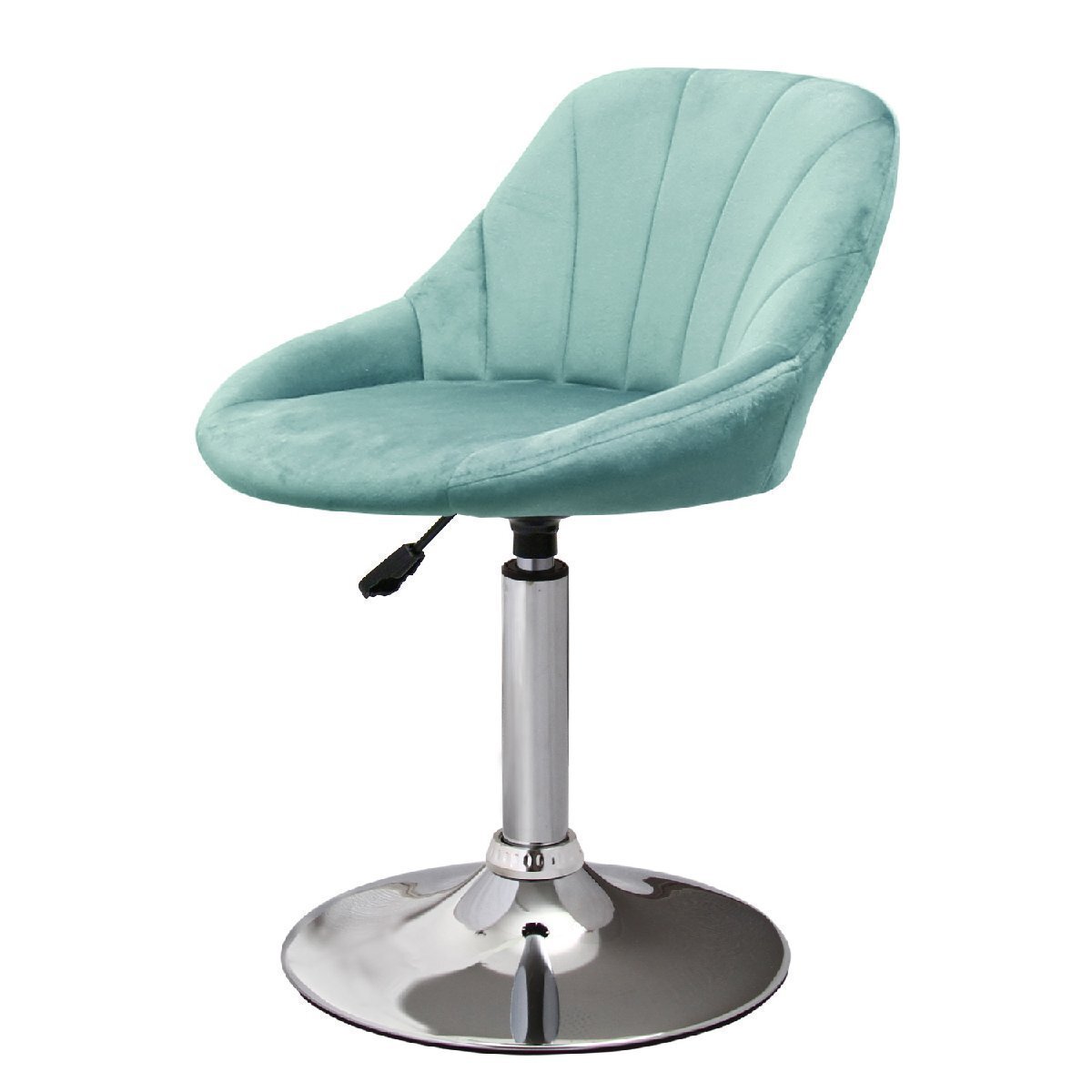 【新品】 1脚 カウンターチェア低め 昇降式 ロータイプ WY-585S ローズグリーン ベルベット ベロア ダイニングチェア スツール拍卖