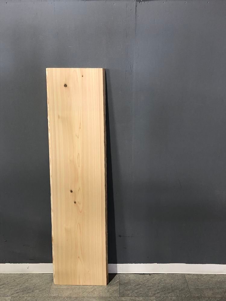 ヒノキ 幅141cm×奥行33cm×33cm×34cm×厚み3cm 無垢板 材料板 木材 板材 荒材 DIY 一枚板 008H拍卖