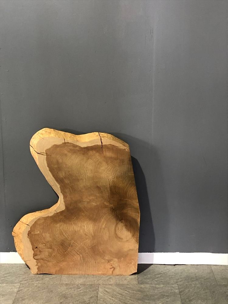 木材 幅85cm×奥行53cm×46cm×58cm×厚み6cm 無垢板 材料板 木材 板材 荒材 DIY 一枚板 090525012F拍卖