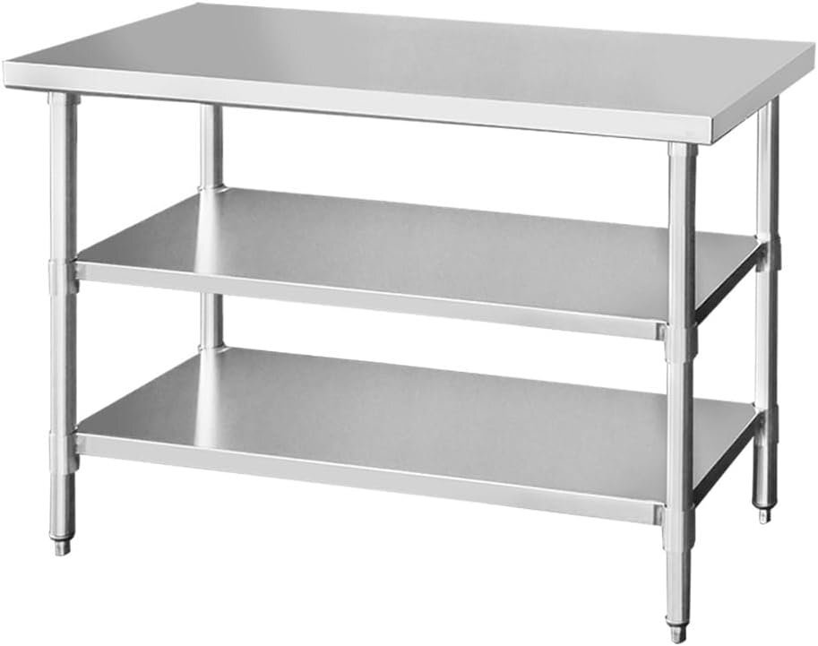 【中古特価】業務用 ステンレス 作業台 3段 1000×600×800 調理台 厨房 ワークテーブル ステンレス製 キプロスター 241226001 送料D拍卖