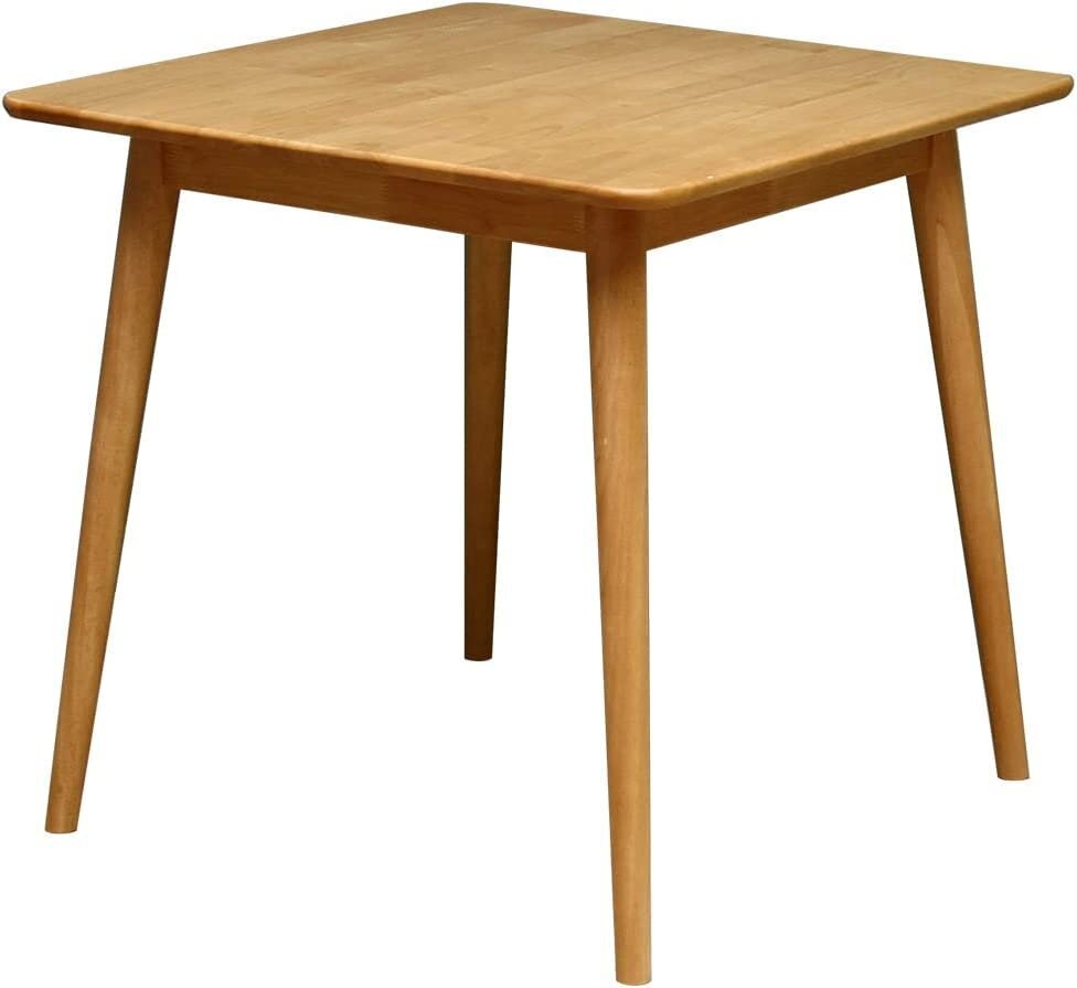 【中古/組立確認済】250226001 カフェテーブル CT-75 ナチュラル 天然木 北欧 食卓テーブル 無垢天板 木製 ダイニングテーブル 2人用拍卖