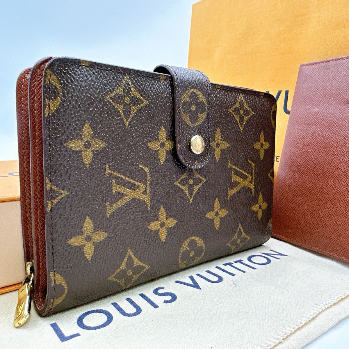 5915【極美品】LOUIS VUITTON ルイヴィトン モノグラム ポルトパピエジップ 二つ折り財布 ウォレット M61207/SP1000拍卖