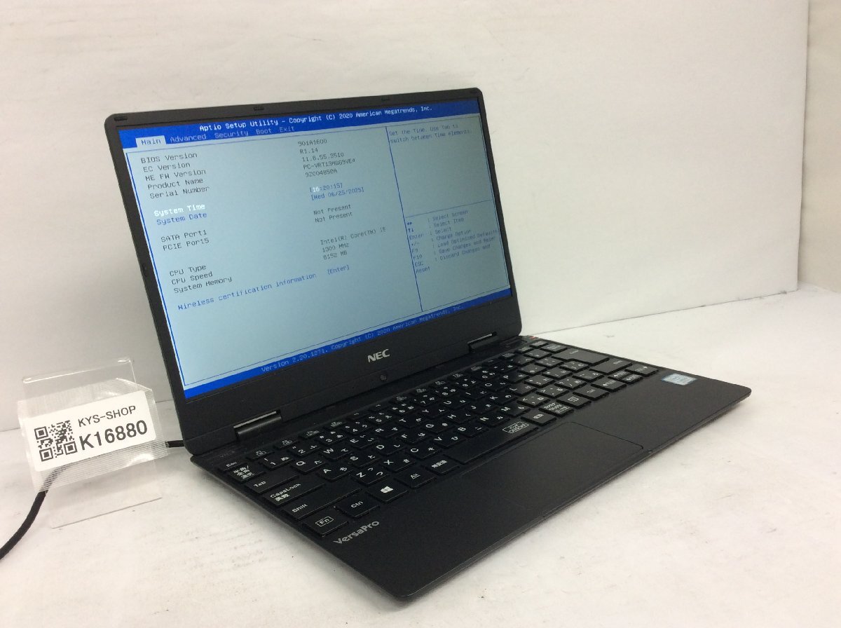 ジャンク/ NEC PC-VRT13HGG9VE4 Intel Core i5-8200Y メモリ8.19GB ストレージ無し 【K16880】拍卖