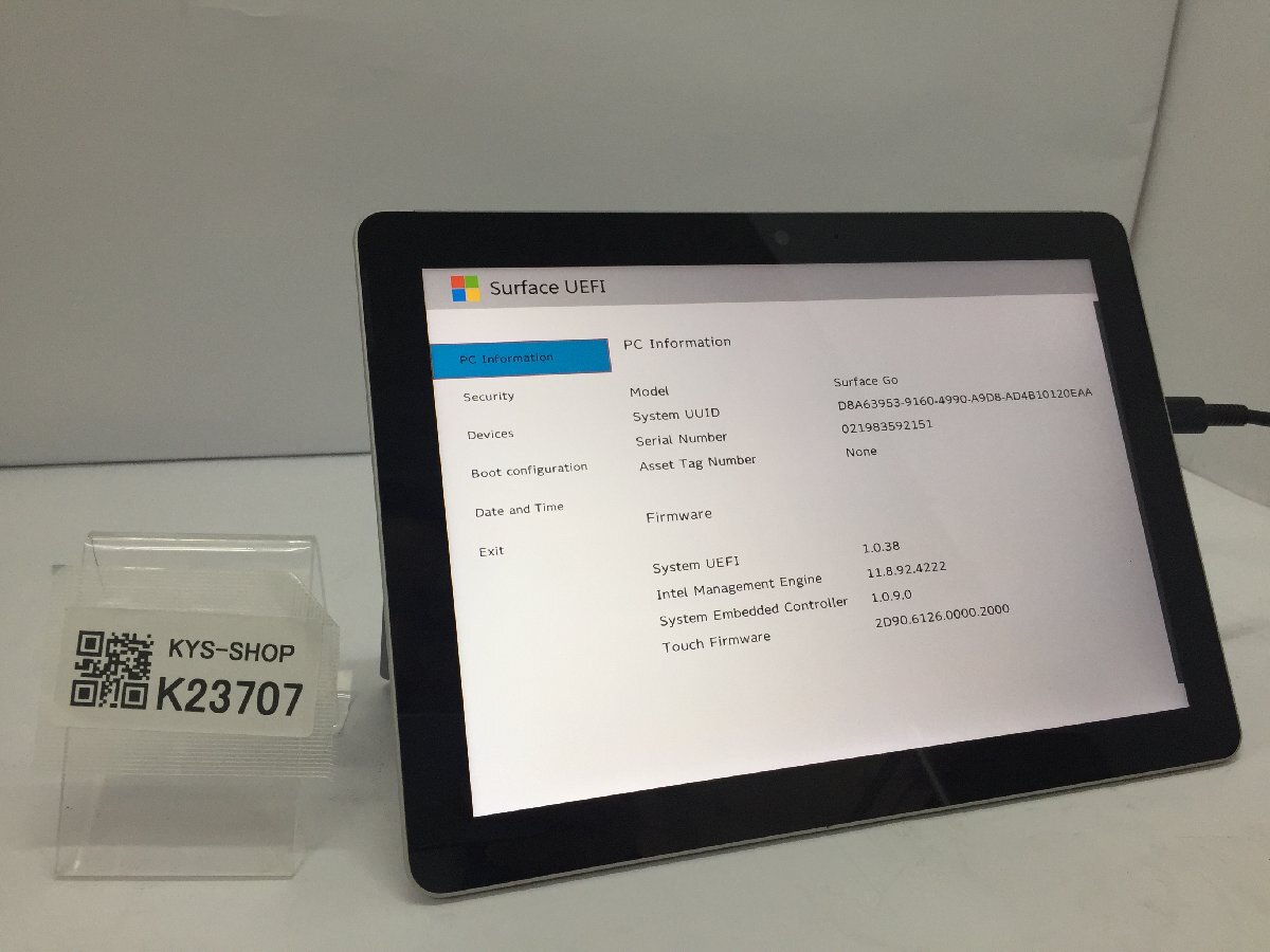 ジャンク/ Microsoft Surface Go Intel Pentium 4415Y メモリ8.19GB NVME128.03GB 【K23707】拍卖