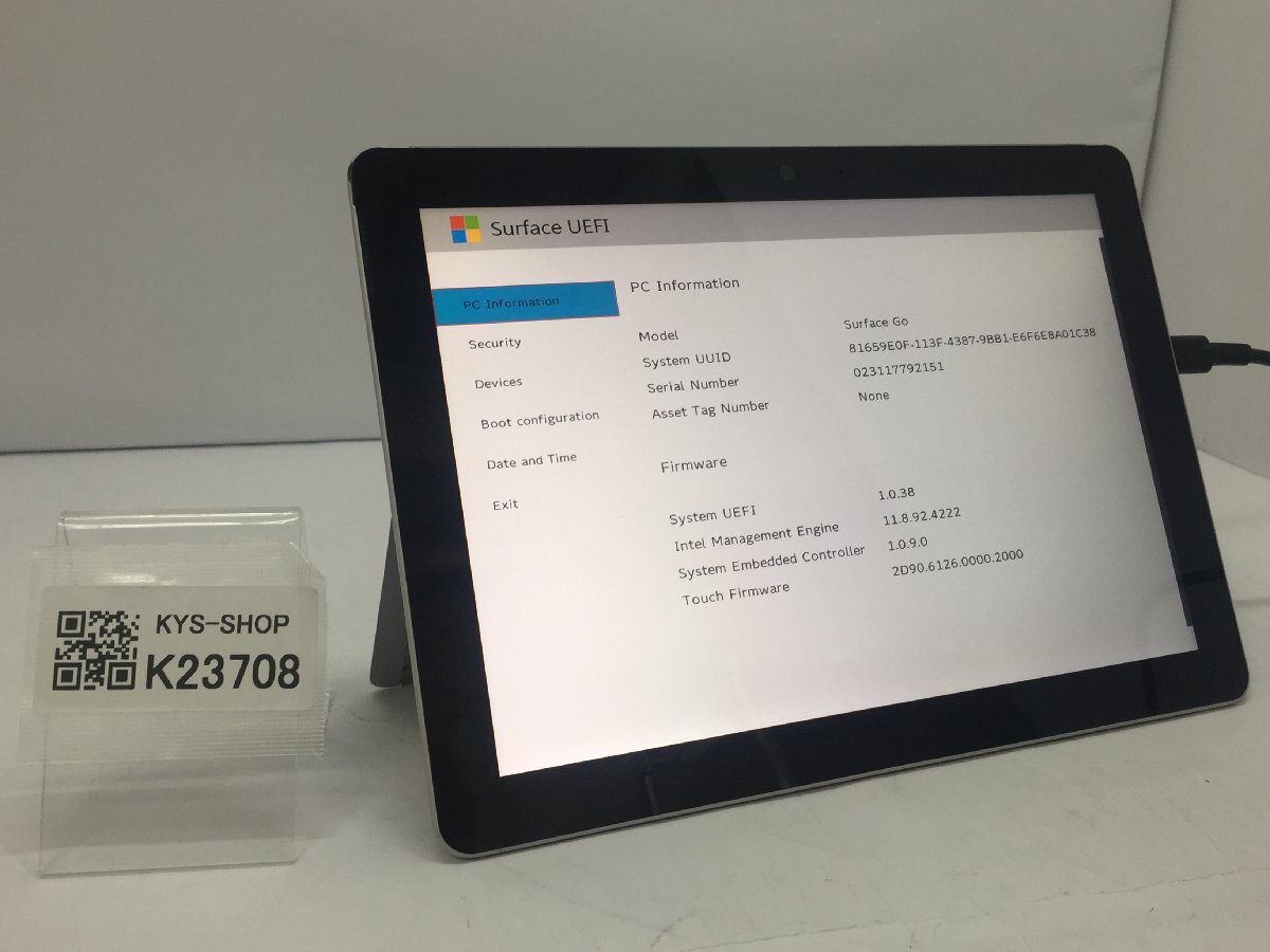 ジャンク/ Microsoft Surface Go Intel Pentium 4415Y メモリ8.19GB NVME128.03GB 【K23708】拍卖
