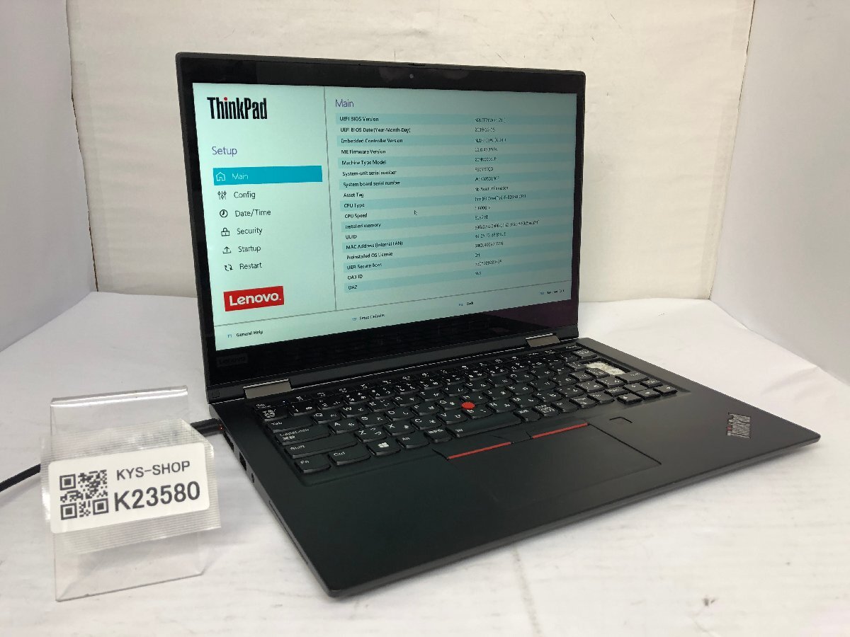 ジャンク/ LENOVO 20NN0001JP ThinkPad X390 Yoga Intel Core i5-8265U メモリ8.19GB NVME256.06GB 【K23580】拍卖