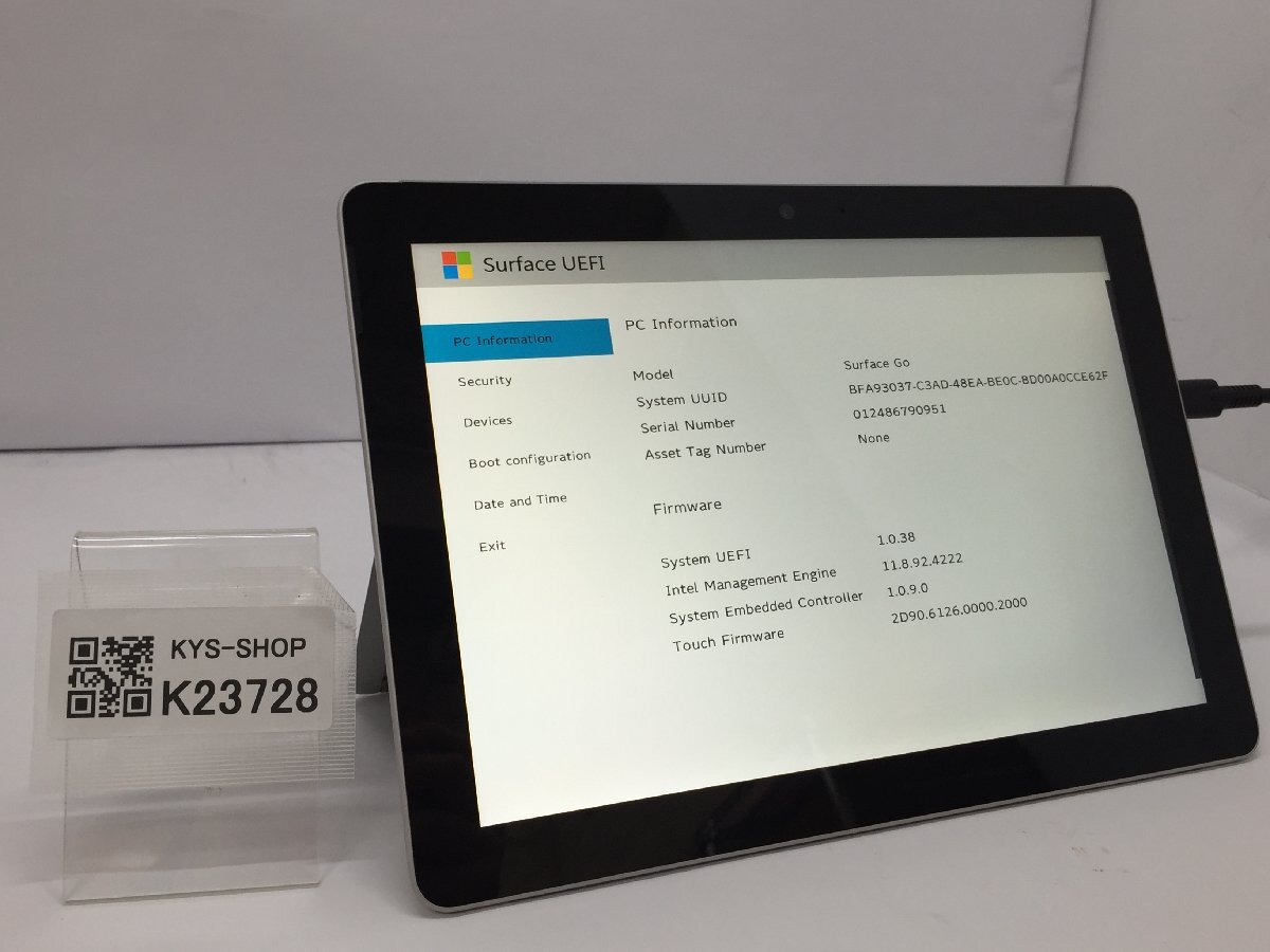 ジャンク/ Microsoft Surface Go Intel Pentium 4415Y メモリ8.19GB NVME128.03GB 【K23728】拍卖