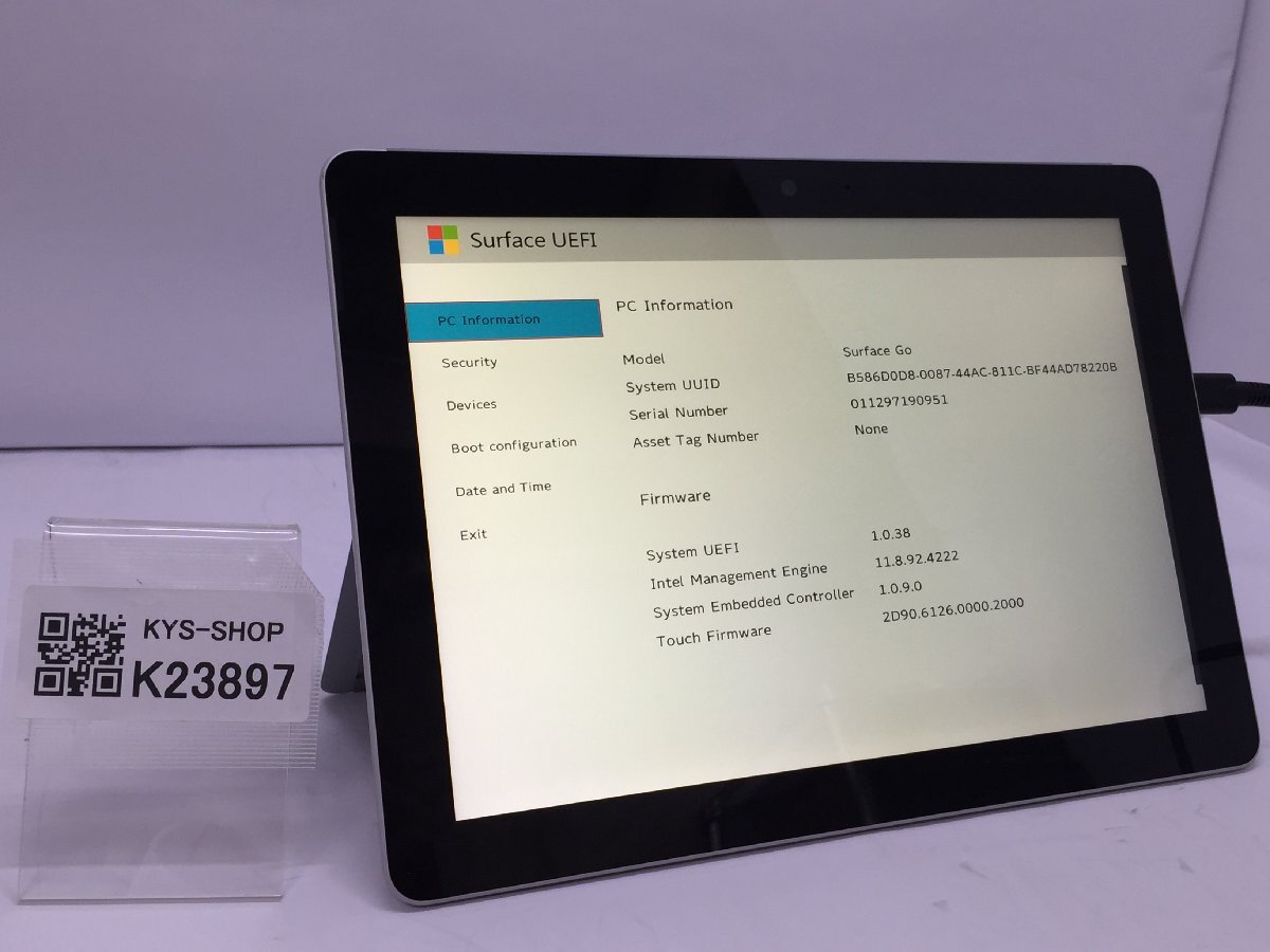 ジャンク/ Microsoft Surface Go Intel Pentium 4415Y メモリ8.19GB NVME128.03GB 【K23897】拍卖