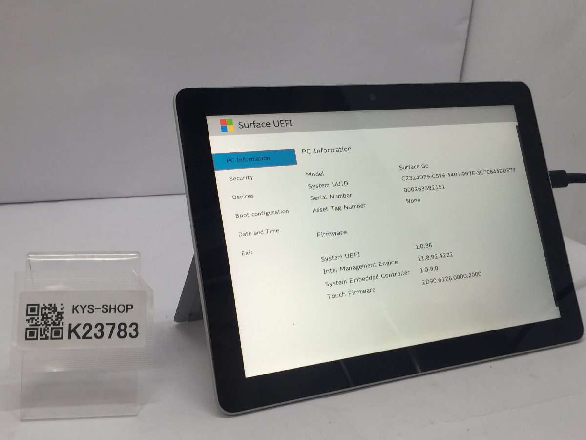 ジャンク/ Microsoft Surface Go Intel Pentium 4415Y メモリ8.19GB NVME128.03GB 【K23783】拍卖