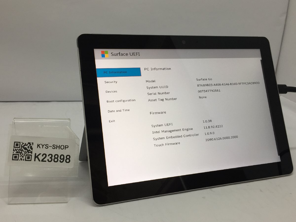 ジャンク/ Microsoft Surface Go Intel Pentium 4415Y メモリ8.19GB NVME128.03GB 【K23898】拍卖