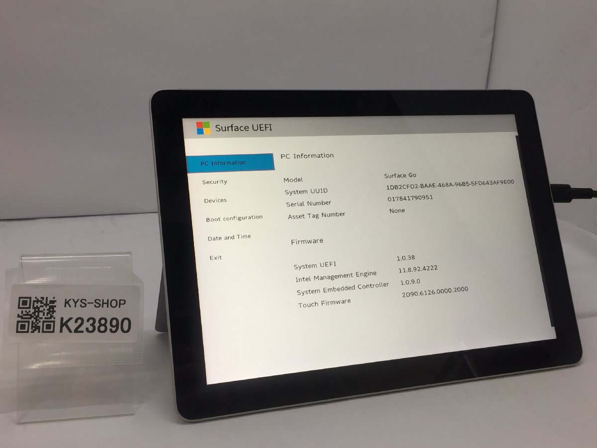 ジャンク/ Microsoft Surface Go Intel Pentium 4415Y メモリ8.19GB NVME128.03GB 【K23890】拍卖