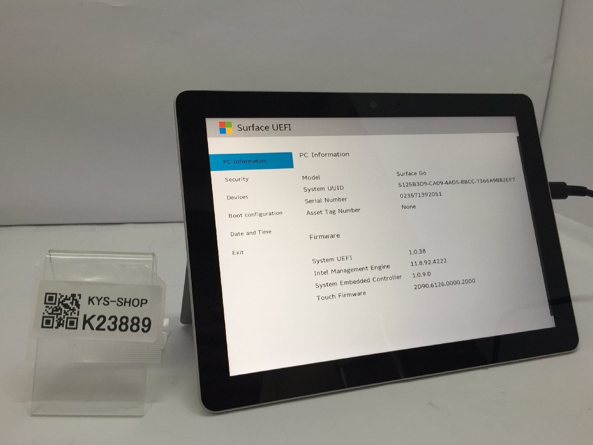 ジャンク/ Microsoft Surface Go Intel Pentium 4415Y メモリ8.19GB NVME128.03GB 【K23889】拍卖
