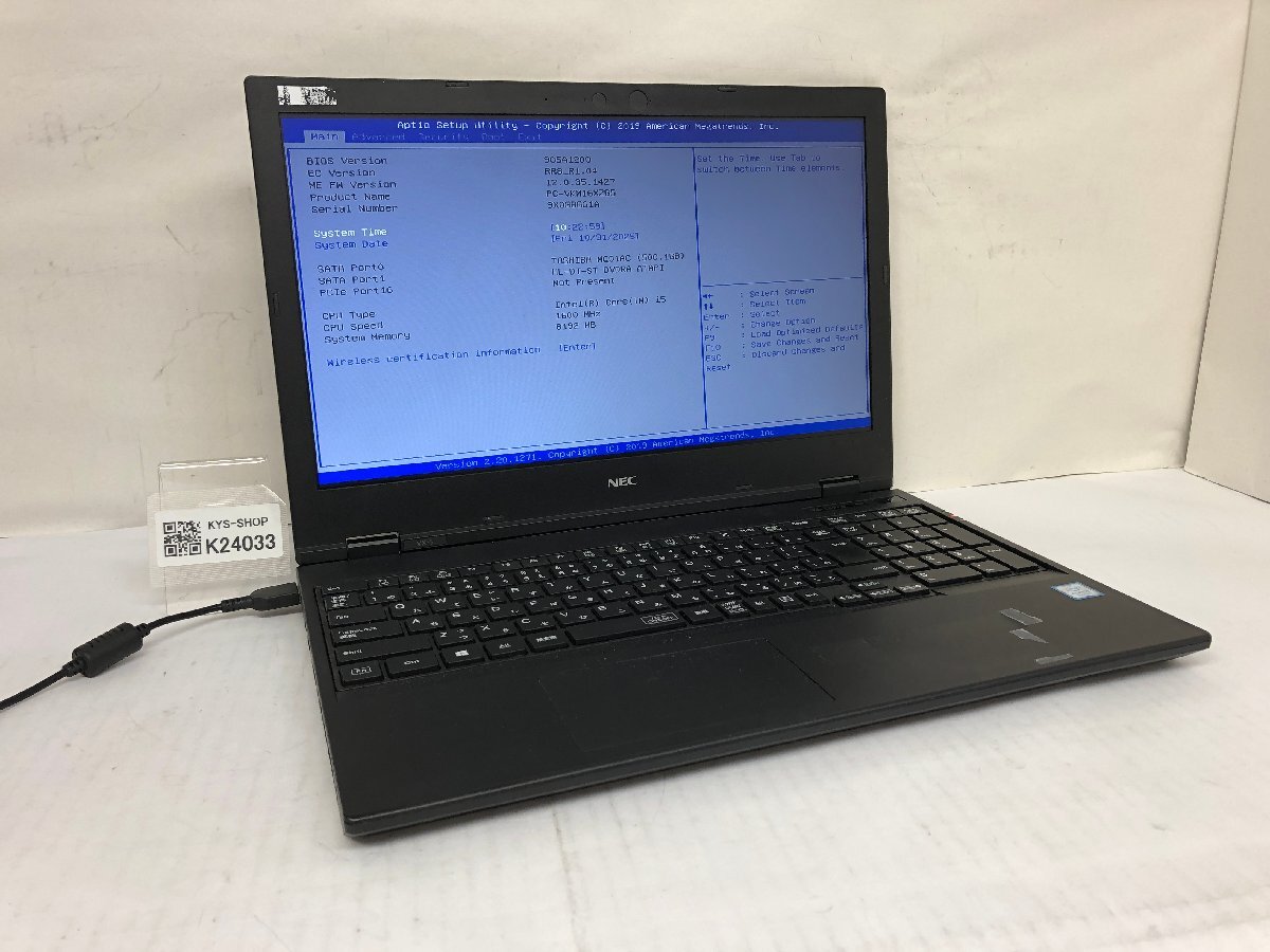 ジャンク/ NEC PC-VKM16XZG5 Intel Core i5-8365U メモリ8.19GB HDD500.1GB 【K24033】拍卖
