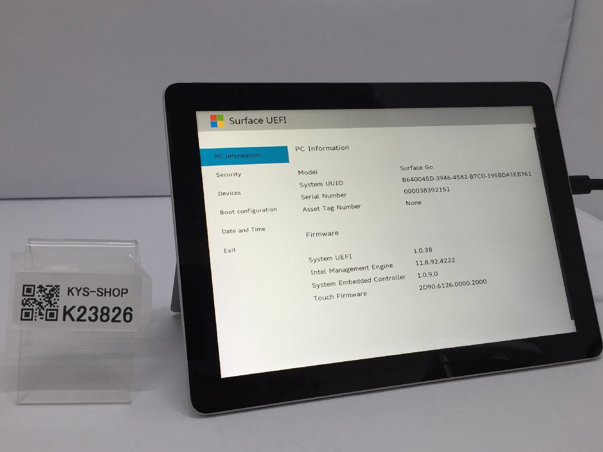 ジャンク/ Microsoft Surface Go Intel Pentium 4415Y メモリ8.19GB NVME128.03GB 【K23826】拍卖