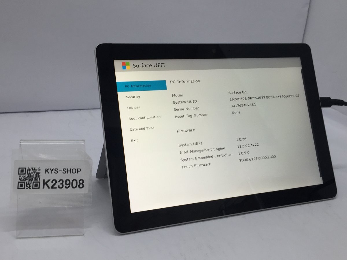 ジャンク/ Microsoft Surface Go Intel Pentium 4415Y メモリ8.19GB NVME128.03GB 【K23908】拍卖