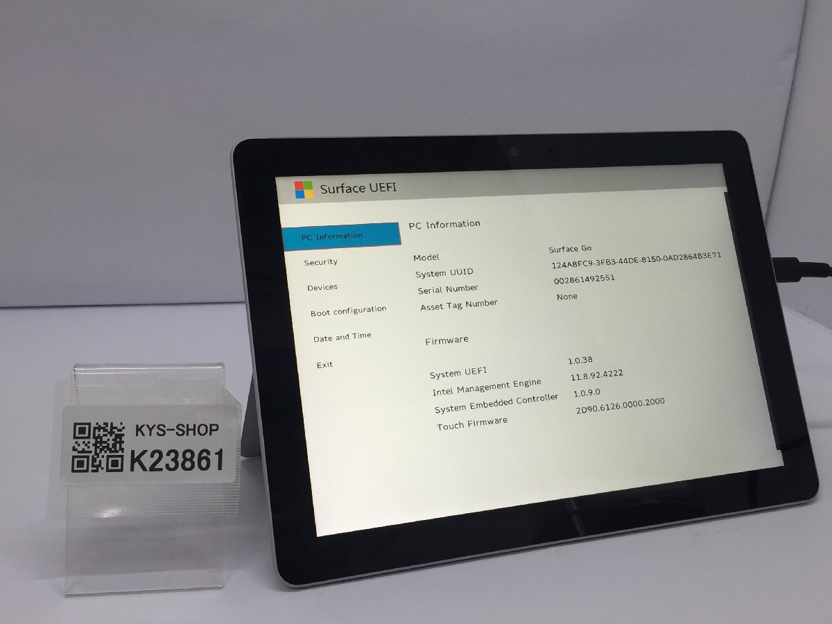 ジャンク/ Microsoft Surface Go Intel Pentium 4415Y メモリ8.19GB NVME128.03GB 【K23861】拍卖