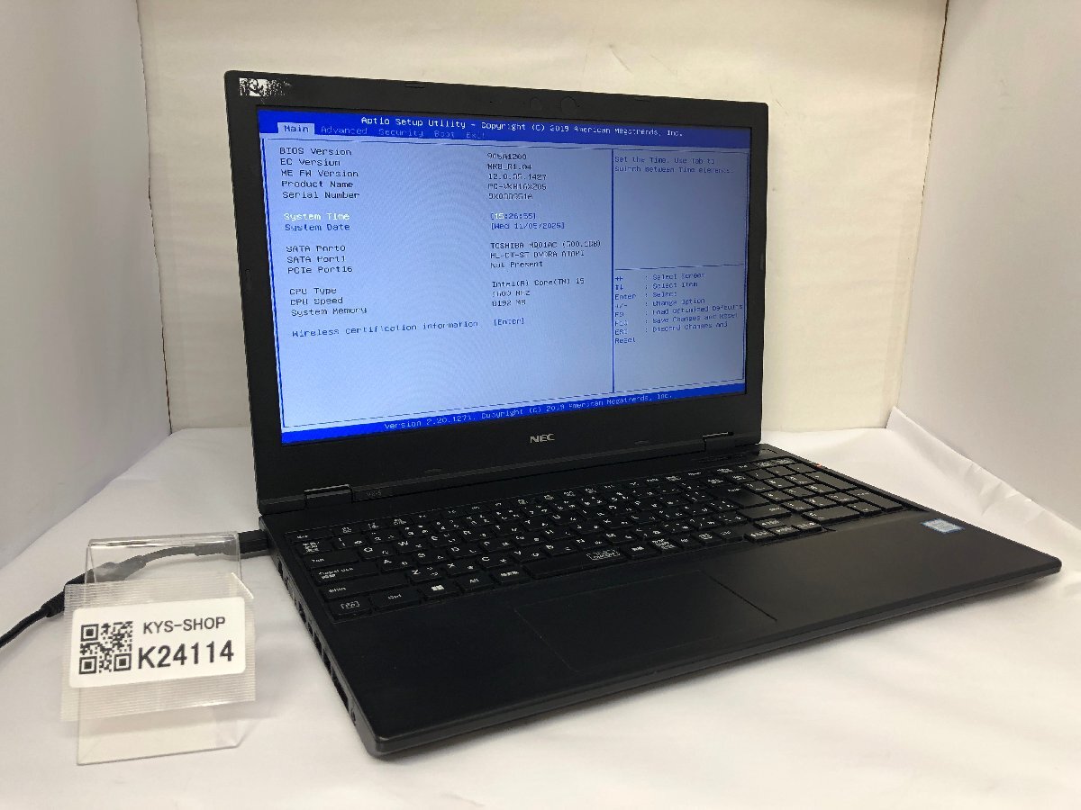 ジャンク/ NEC PC-VKM16XZG5 Intel Core i5-8365U メモリ8.19GB HDD500.1GB 【K24114】拍卖