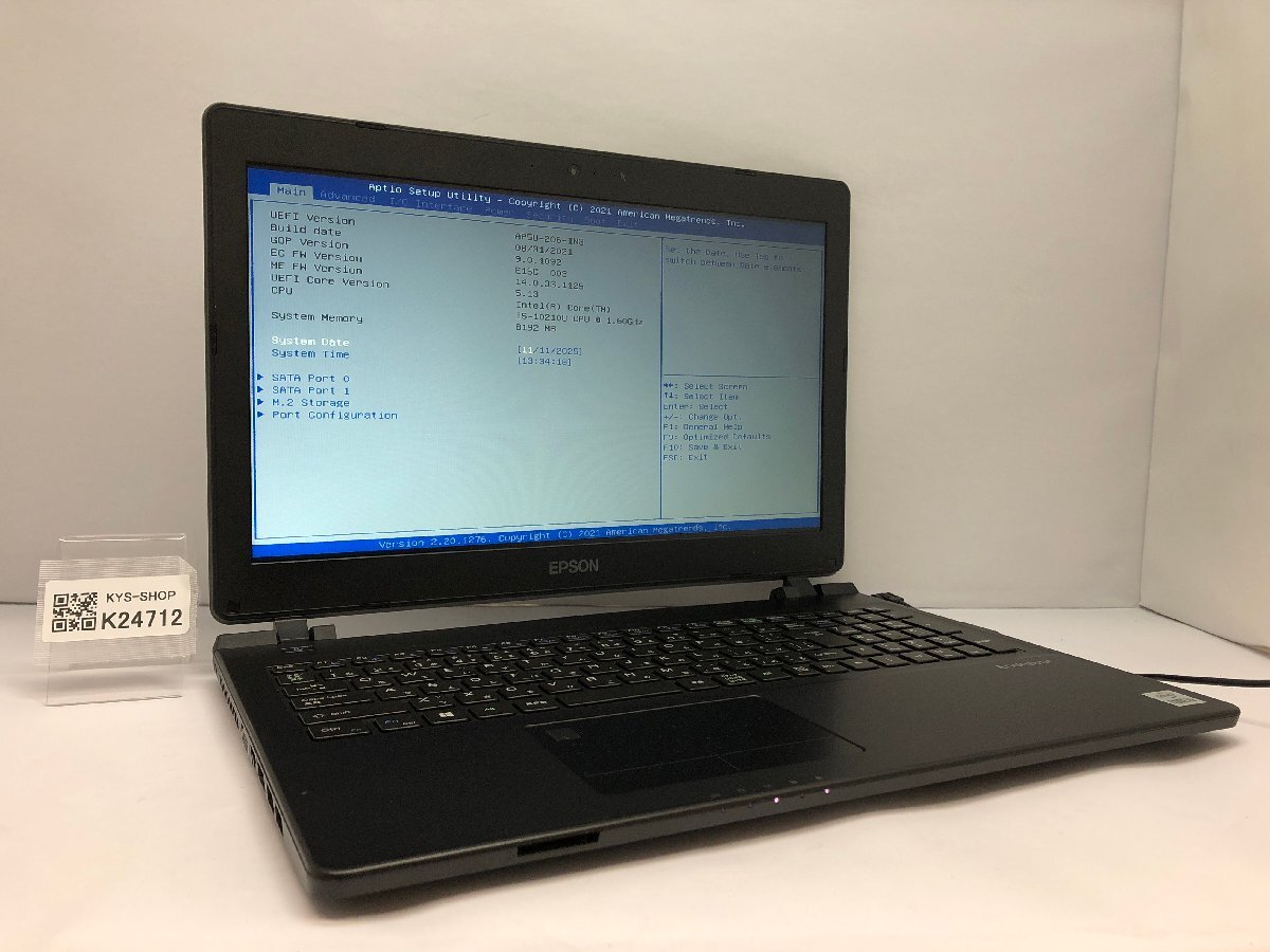 ジャンク/ EPSON NJ4400E-2 Intel Core i5-10210U メモリ8GB ストレージ無し 【K24712】拍卖