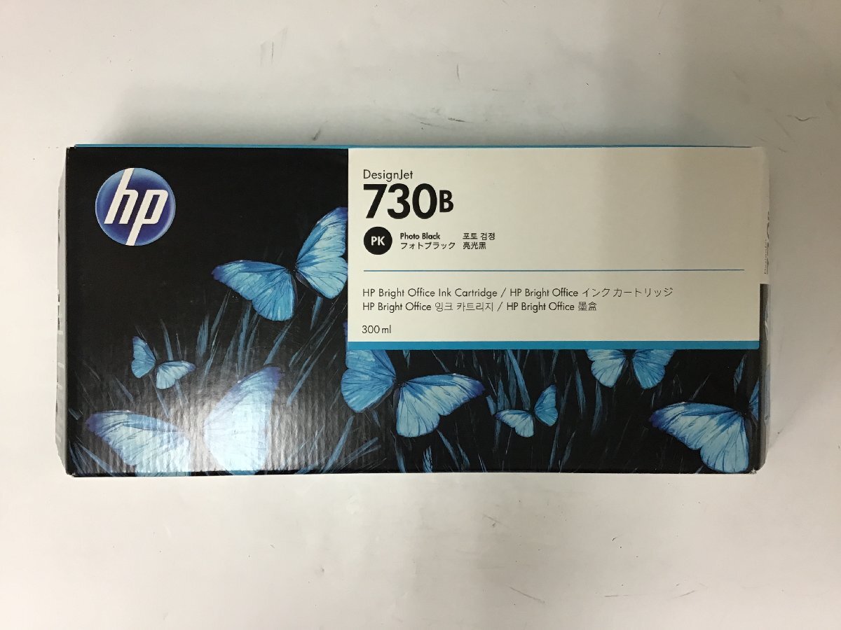 【ジャンク扱い】HP 730B インクカートリッジ フォトBK 300ml 3ED49A 純正 ※期限切れ 23/04【Y02836】拍卖
