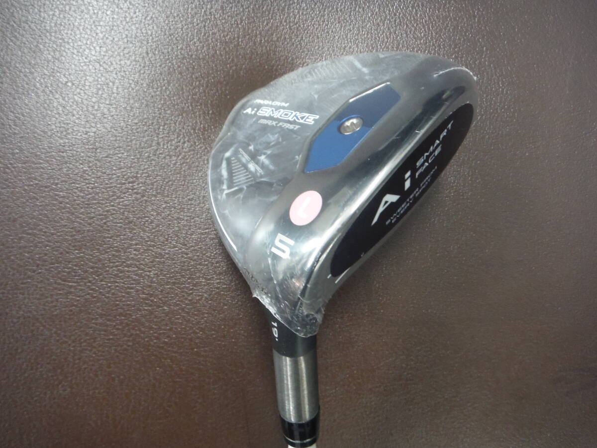 処分特価★女性用★新品★税込 Ai スモーク フェアウェイウッド #5 19° 純正カーボン ELDIO40 硬さL ヘッドカバー付き 拍卖