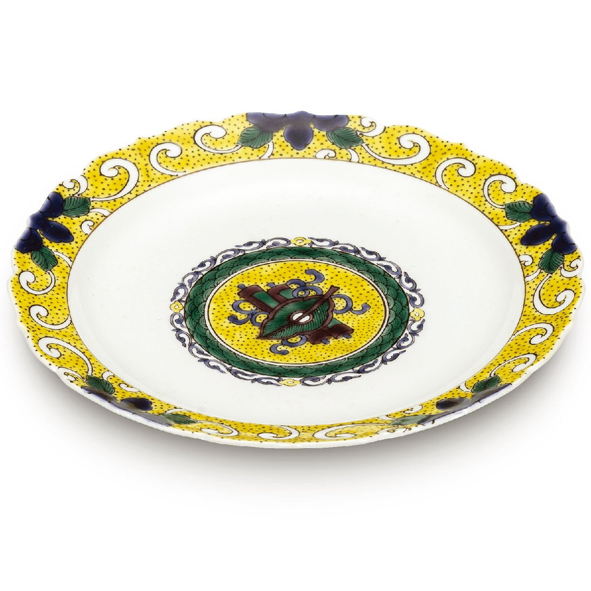 【即決】送料無料! 九谷焼 盛皿 色絵宝文 おしゃれ 食器 陶器 おうちご飯 おうち時間 和食器 美品 新品 未使用拍卖