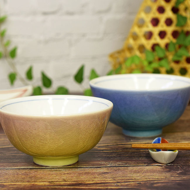 【即決】送料無料!九谷焼 夫婦茶碗 銀彩二色 陶器 和食器 伝統工芸品 ペア お茶碗 和柄 美品 新品 未使用拍卖