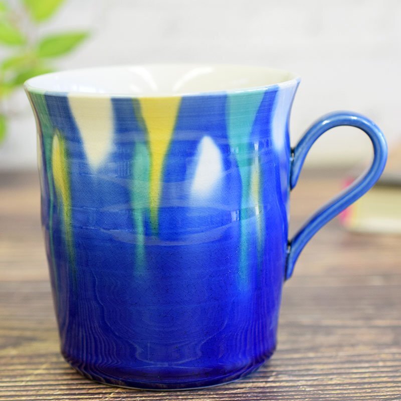 【即決】送料無料!九谷焼 高級 マグカップ 釉彩 陶器 おしゃれ 食器 日本製 人気 ブランド 美品 新品 未使用拍卖