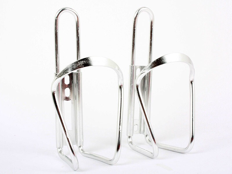 2本セット アルミ合金製 自転車 水筒 ペットボトル ドリンクホルダー#シルバー拍卖