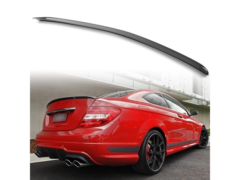 メルセデスベンツ用 Cクラス W204 C204 クーペ ABS カーボン調 水圧転写 リアトランクスポイラー Aタイプ拍卖