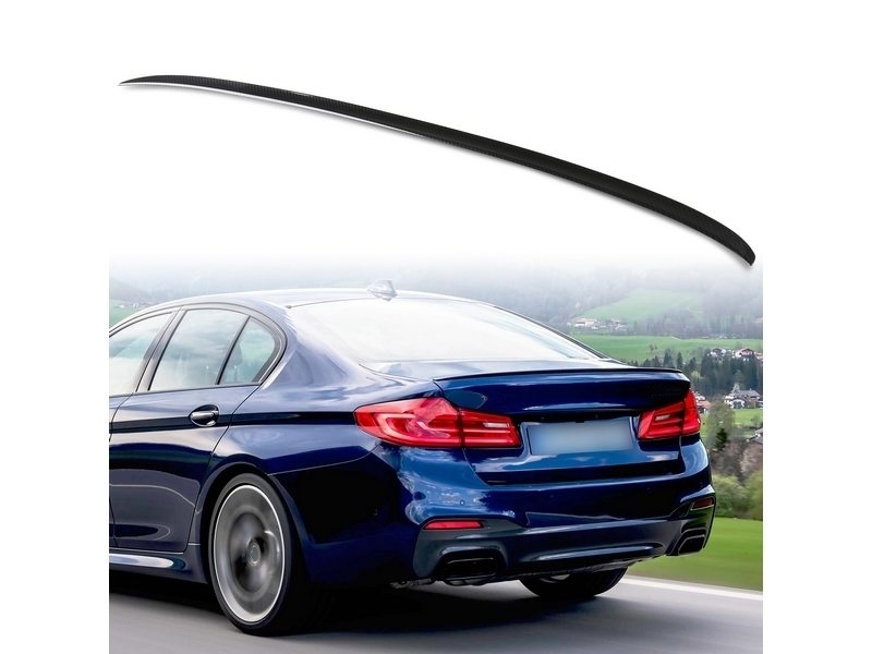 BMW用 G30用 セダン ABS製 カーボン調 水圧転写 リアトランクスポイラー Pスタイル拍卖