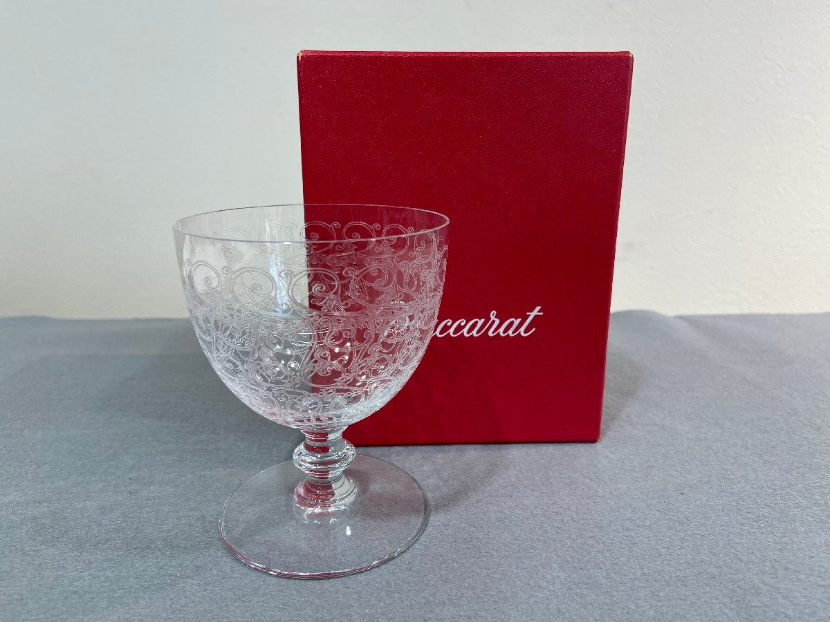 【Baccarat】 バカラ 《ローハン》 ワイングラス オールドバカラ クリスタルガラス 箱付き 食器 酒器 SY02-140◎拍卖