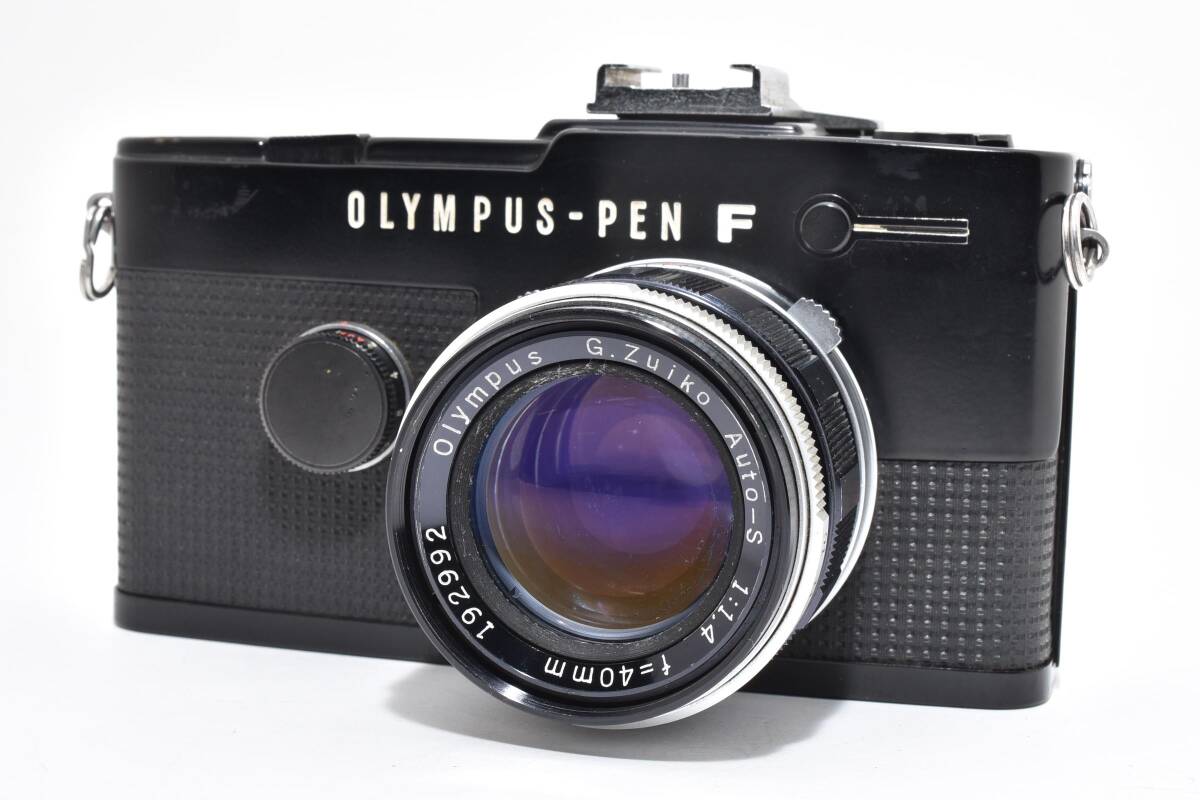 OLYMPUS PEN FT ブラック G.ZUIKO Auto-S 40mm F1.4 オリンパス レンジファインダー フィルムカメラ #3941拍卖