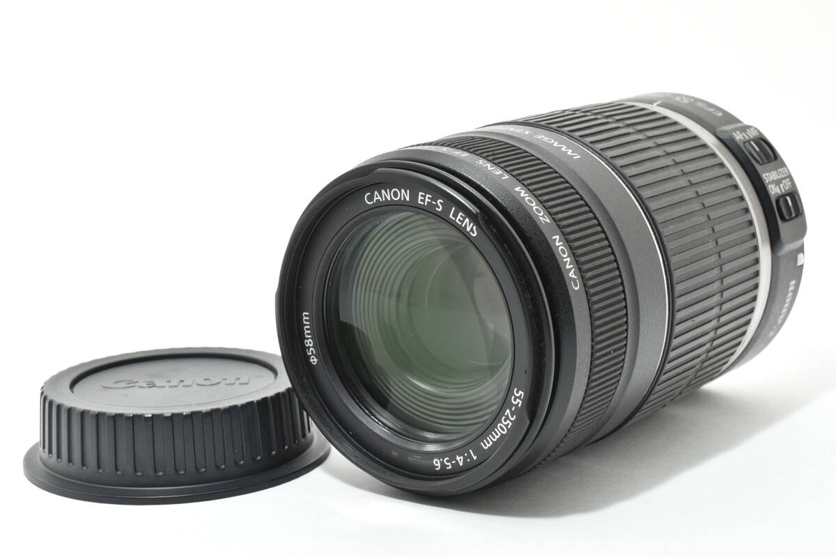 CANON EF-S 55-250mm F4-5.6 IS キヤノン レンズ #4031拍卖